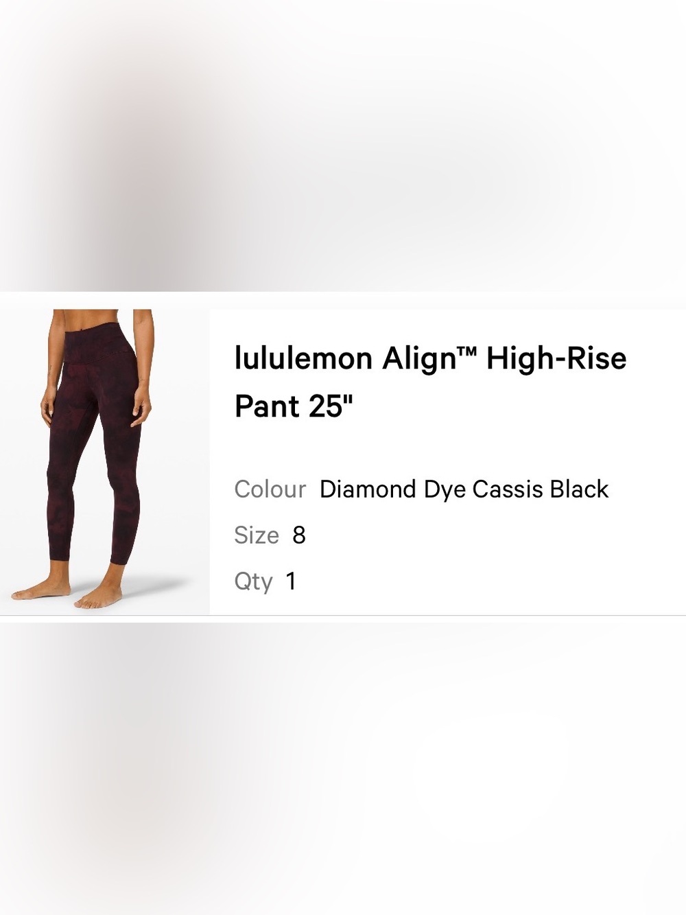 lululemon Align High-Rise 25" Leggings - Size 8